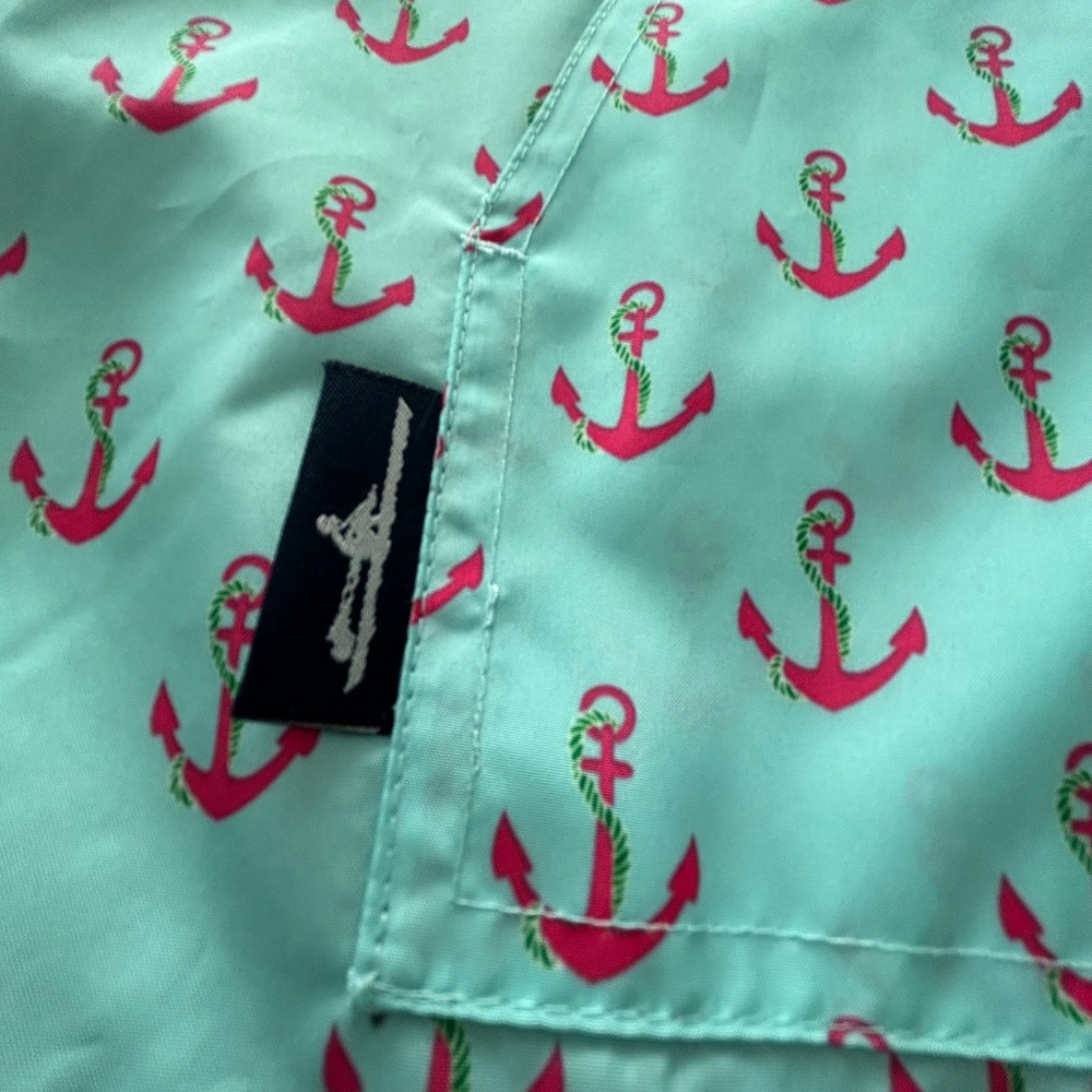 Hooded Charles River Chatham Anorak - Anchor Print - M - Picture 11 of 17